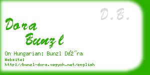 dora bunzl business card